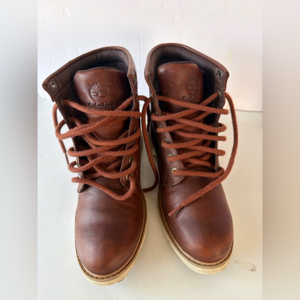 Timberland brown leather boots size 6 - Picture 2 of 15
